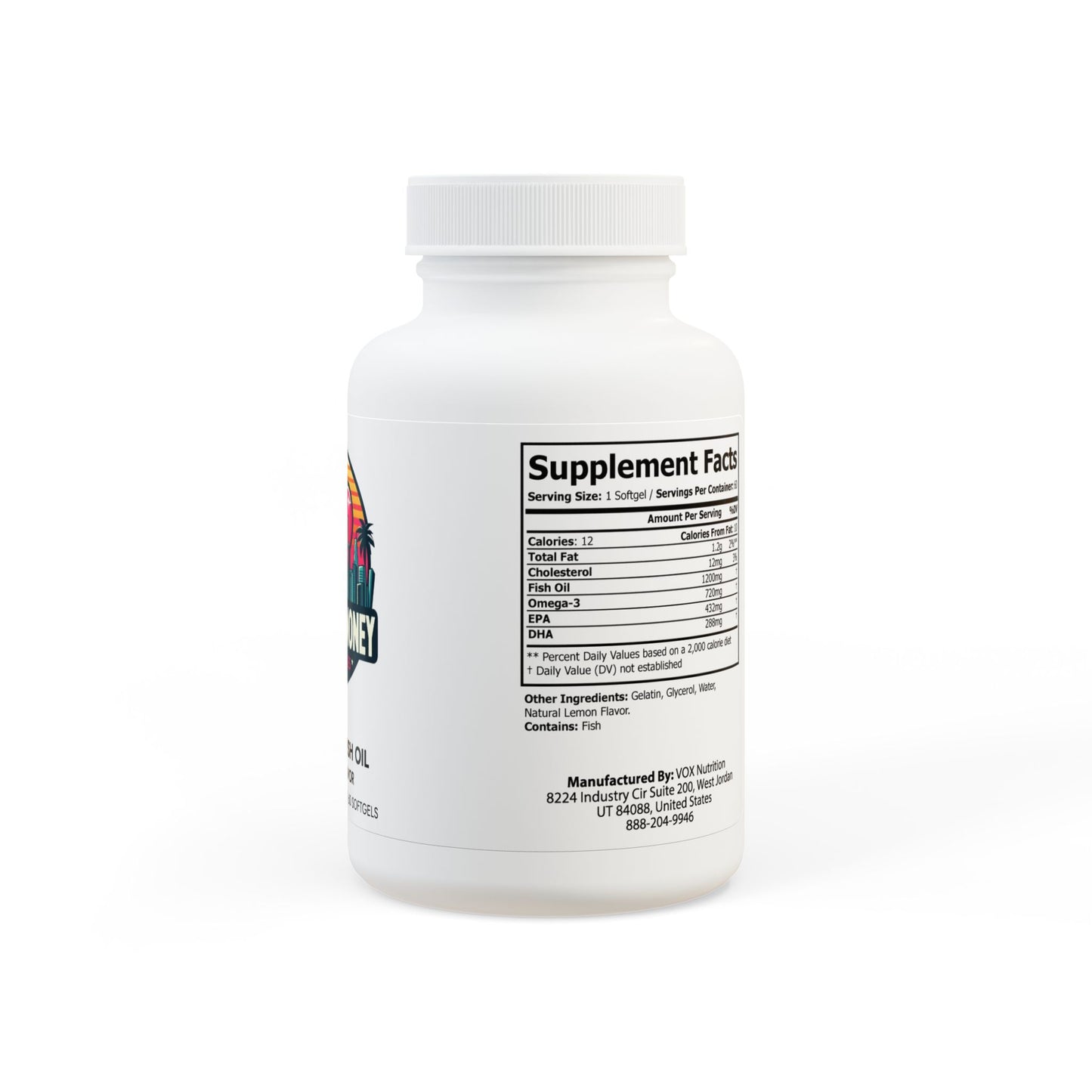 Omega 3 Fish Oil Supplement (60 Softgels)