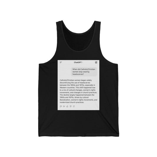 Virgin Mary Al-Khimar Chat GPT Muscle Tee