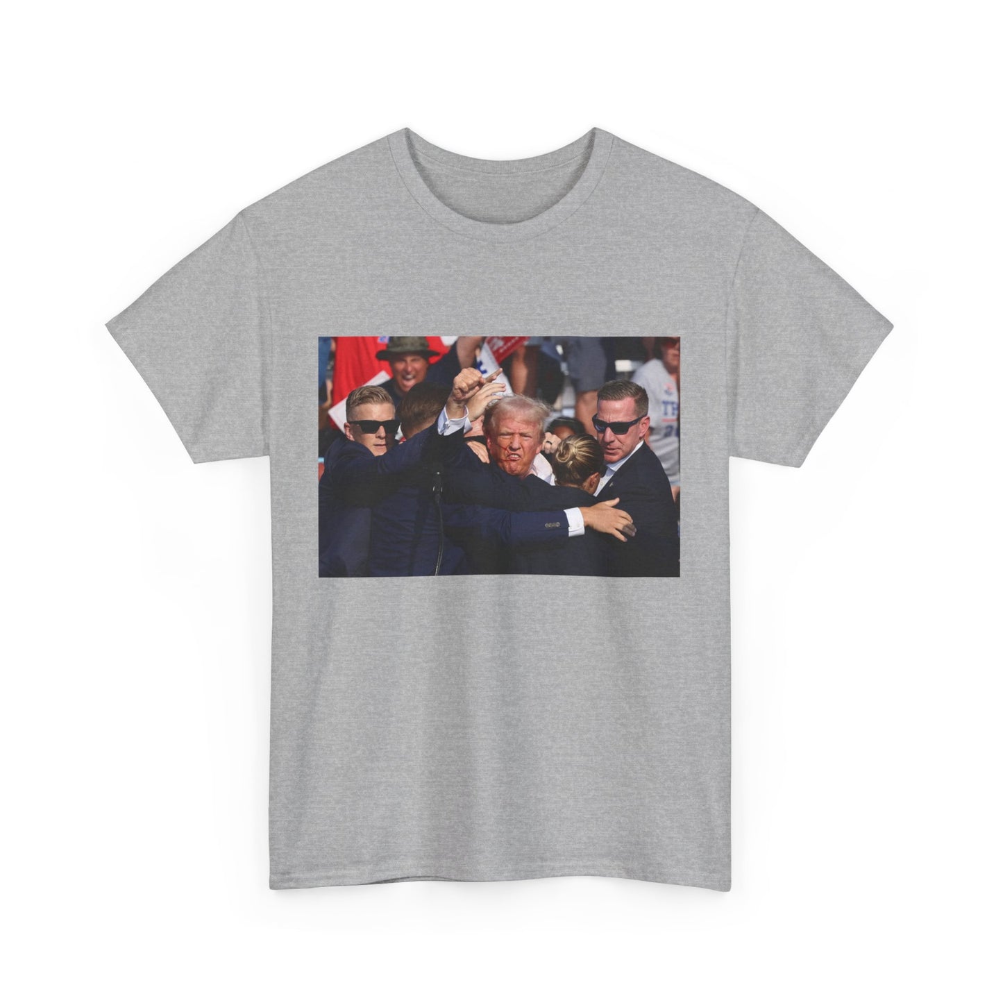 Donald Trump Gets Shot Fist Pump All American Tee