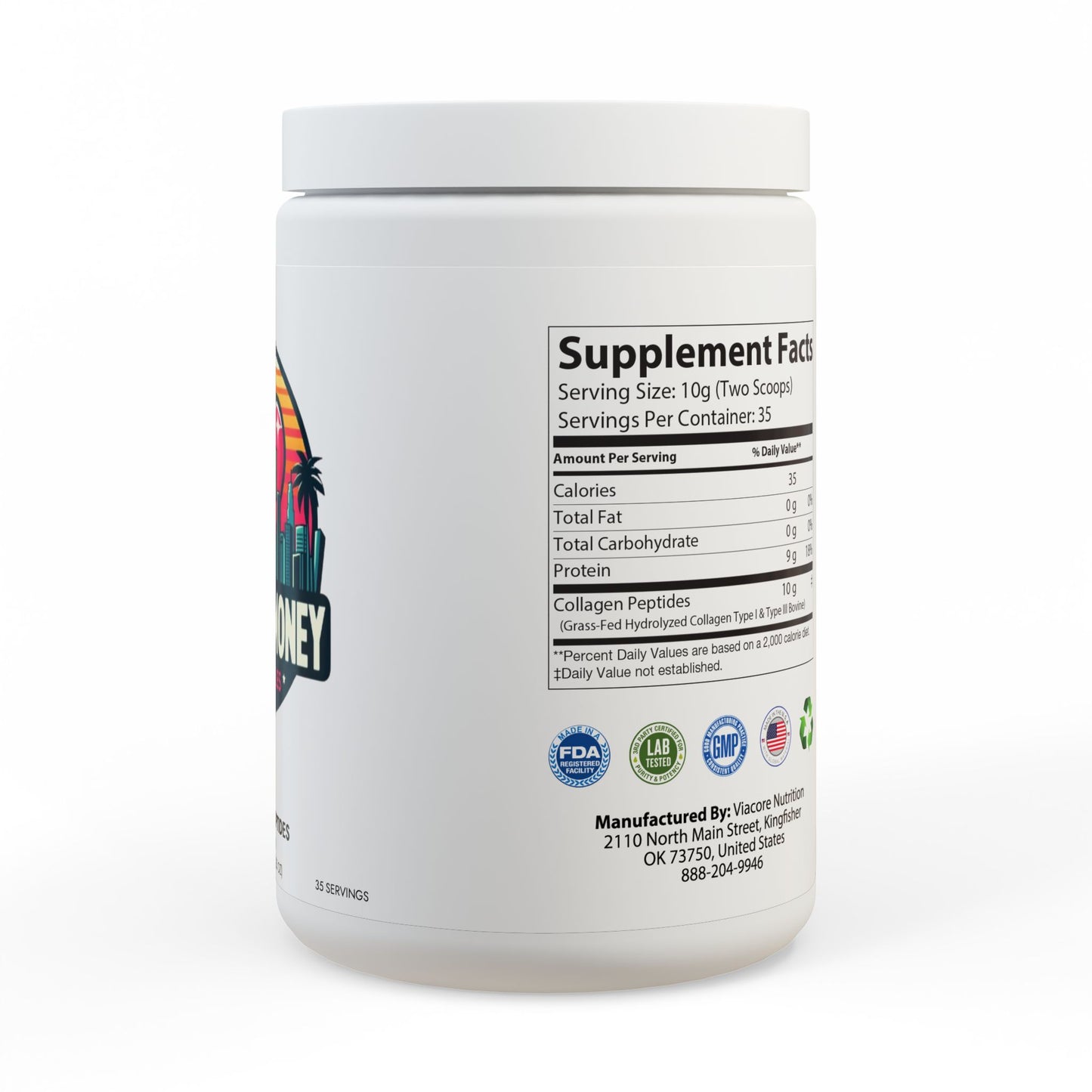 Collagen Peptides Type I & III Supplement (350g, 12.3oz)